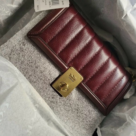 Coach Hutton Crossbody Bag, Cranberry color NWT - Picture 5 of 8